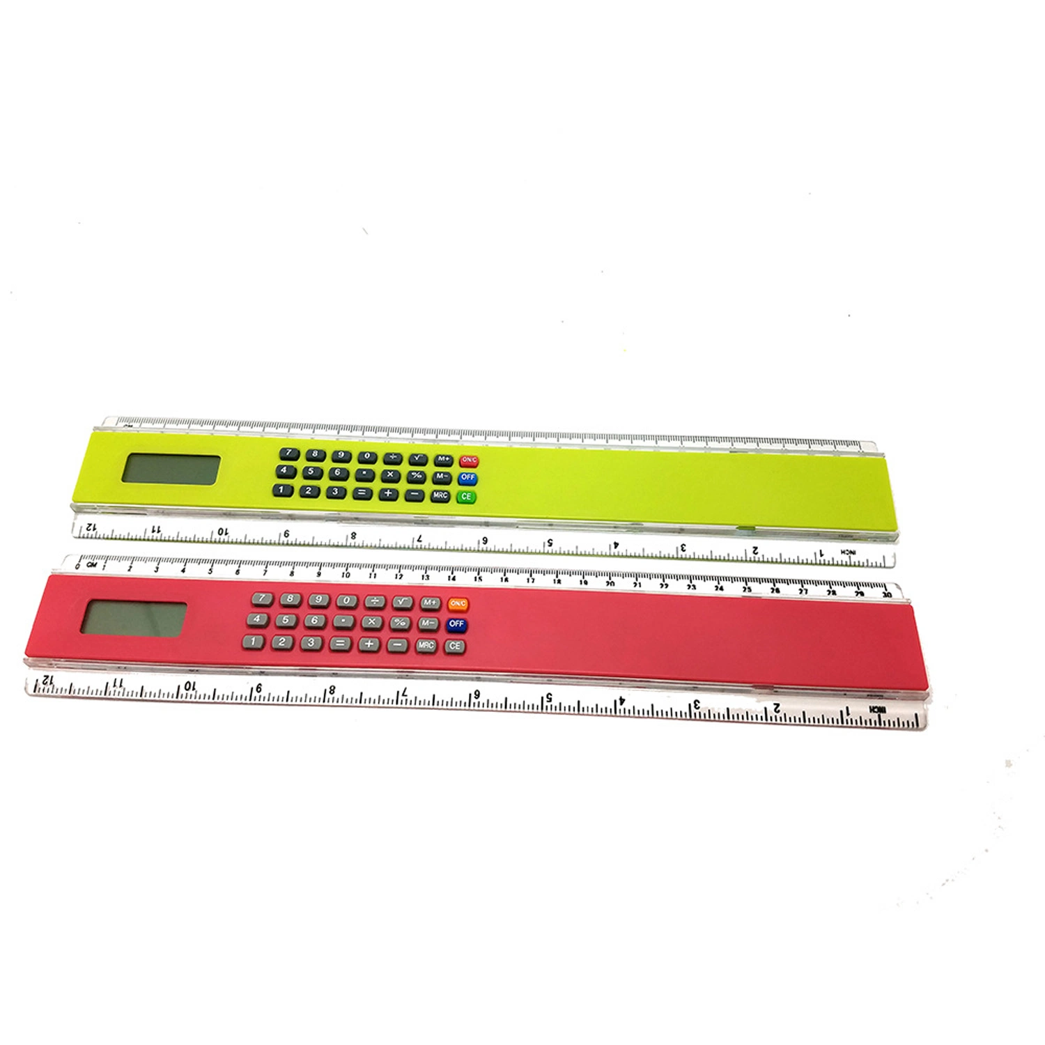 Ruler Calculators with Basic Functions Display Portable Cute Calculator Ruler Kawaii Card Size Calculator for Student School Office