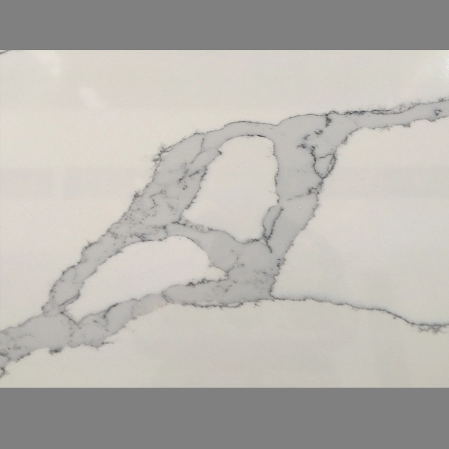 Künstliche Quarzplatten Weiß Farbe Weiß Quarzstein Calacatta Dd2