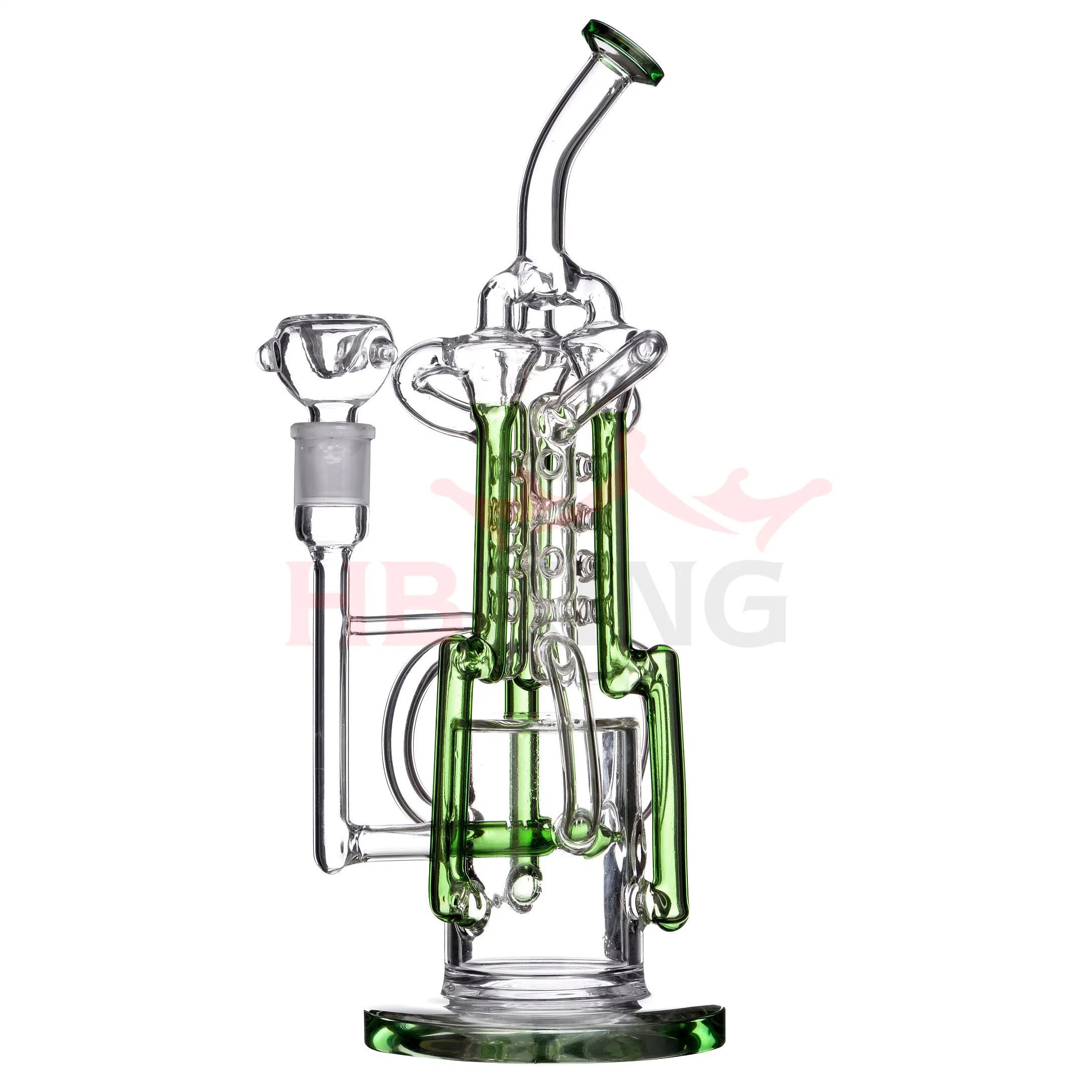 China Manufacturer New Heady DAB Rig Glass Water Pipe, Diamond Glass Wholesale/Supplier Recycler Glass Smoking Pipe