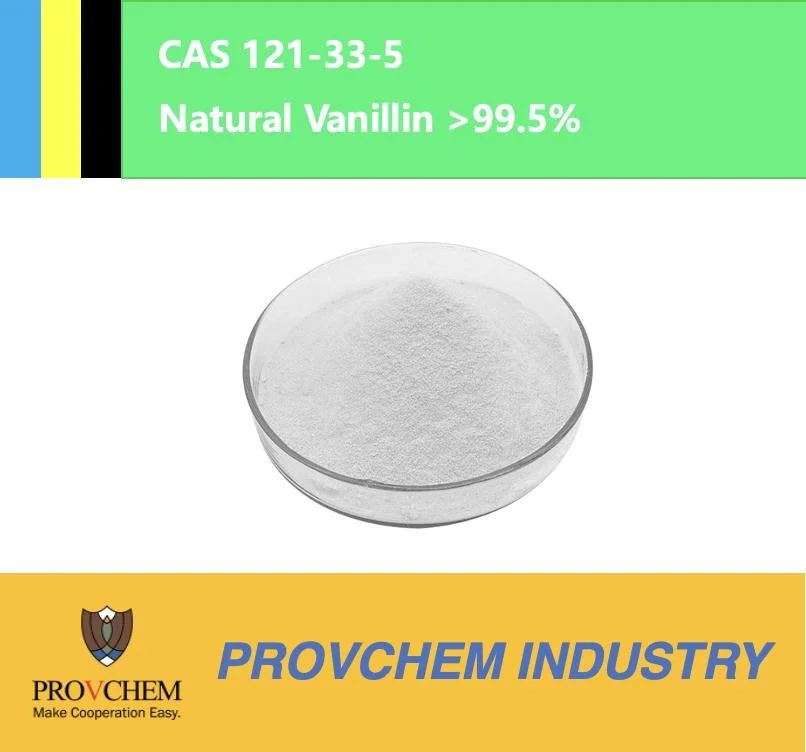 Natural Vanillin Chemical Powder/ CAS 121-33-5