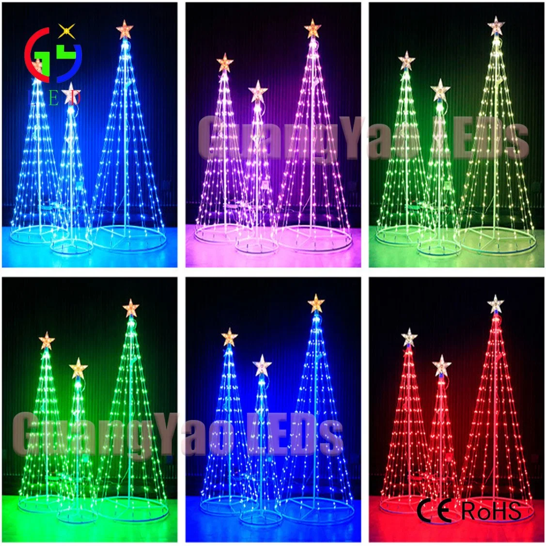 Novelty LED Cone Christmas Tree Light APP Control for Holiday Outdoor Lighting