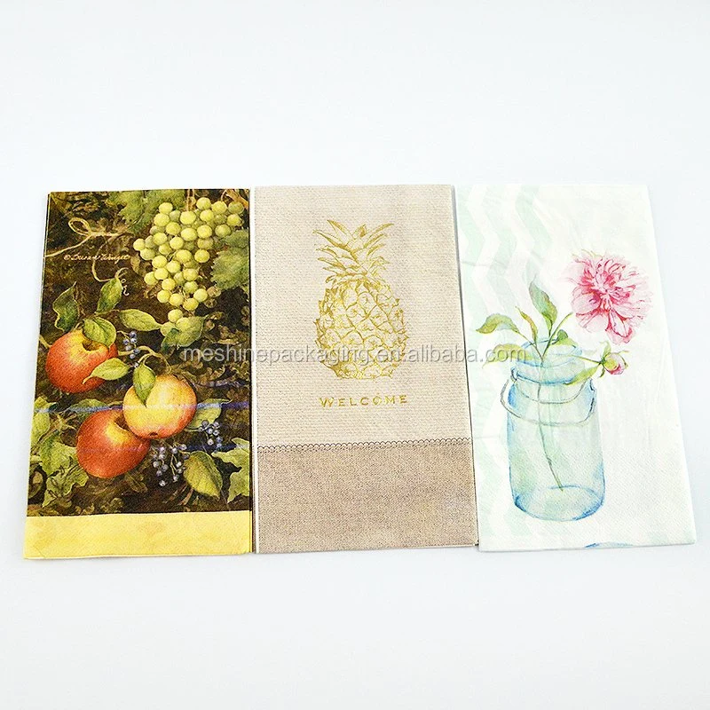 Custom Printed 100% Bamboo Fiber Table Napkins Paper Napkins Tissue
