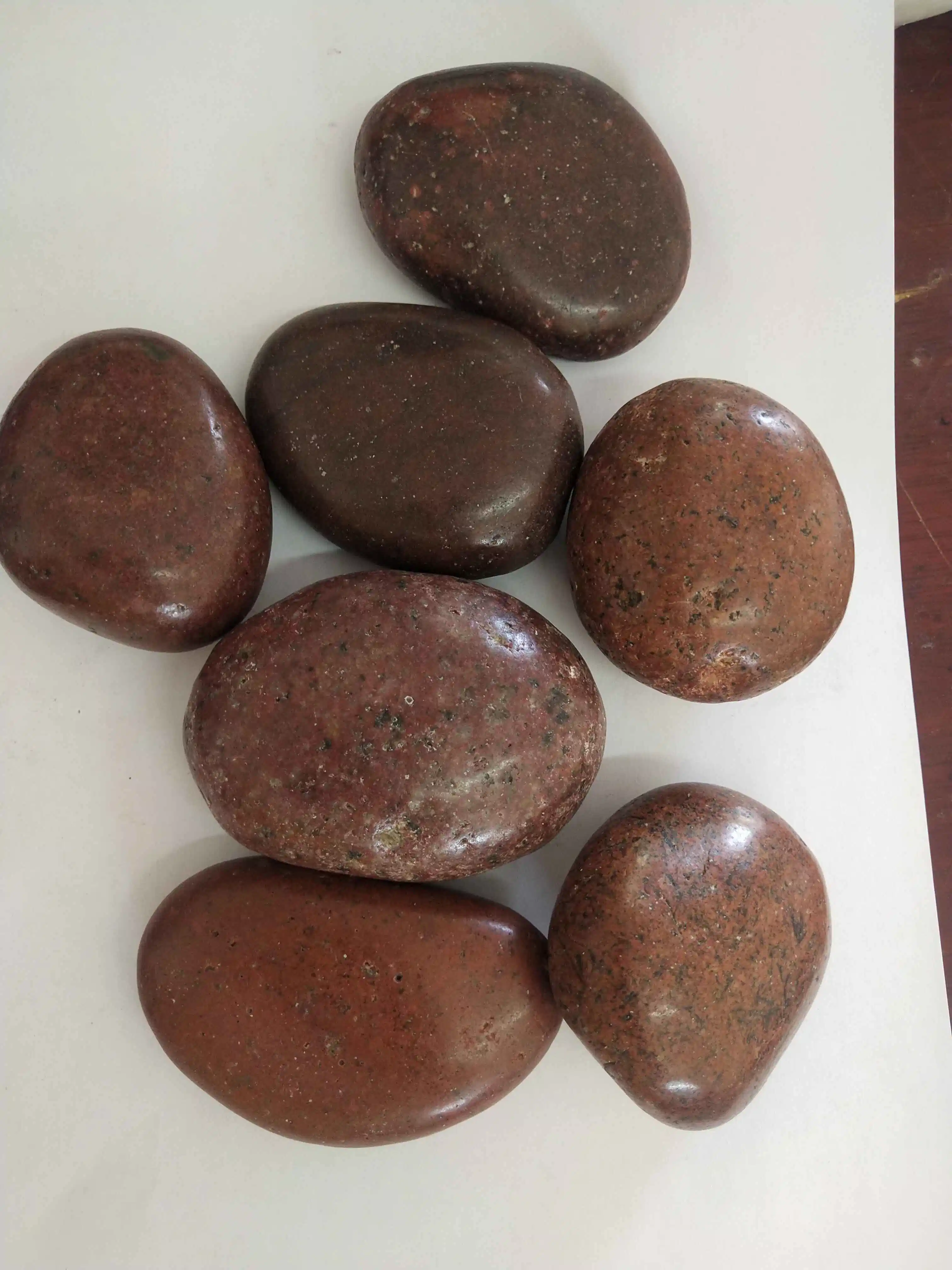 Discount Red Polished Pebble Stone