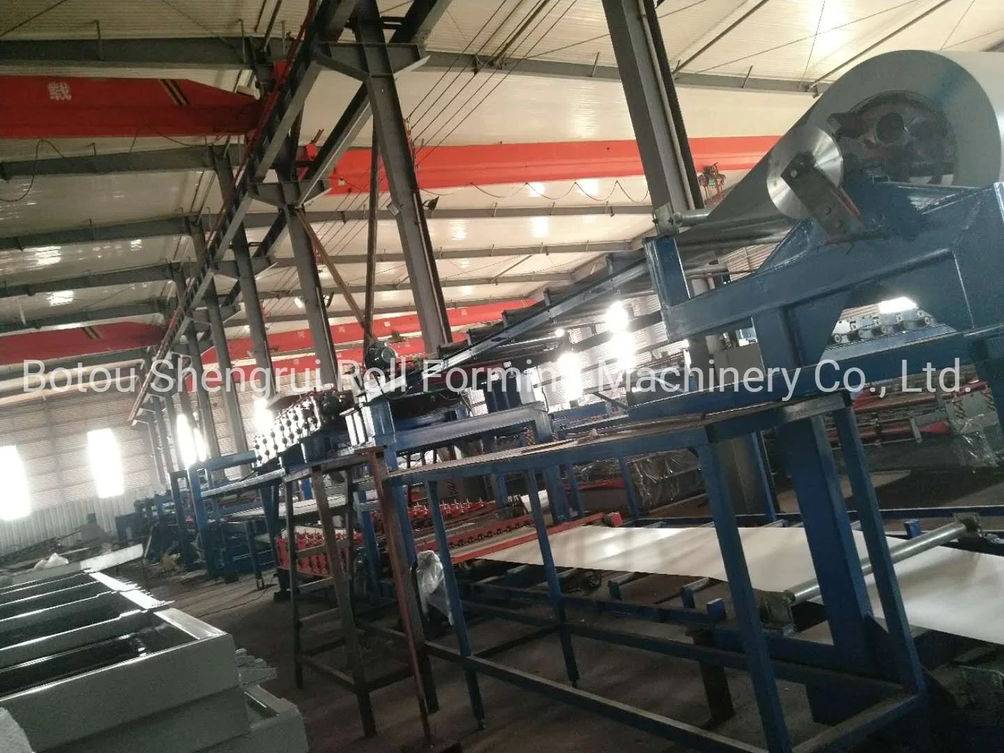 Rock Wool/EPS Sandwich Panel Roll Forming Machine/Roof Sheet Production Line From China