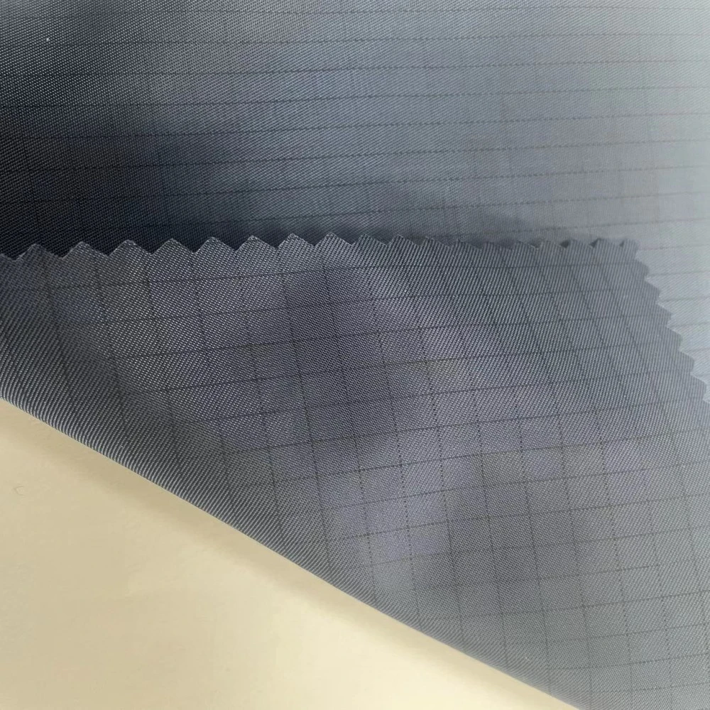 Anti-Static Dust-Free Clothing Fabric 0.5 Grid 100d Anti-Static Conductive Silk Electronics Factory Protective Clothing Fabric Polyester Cotton ESD