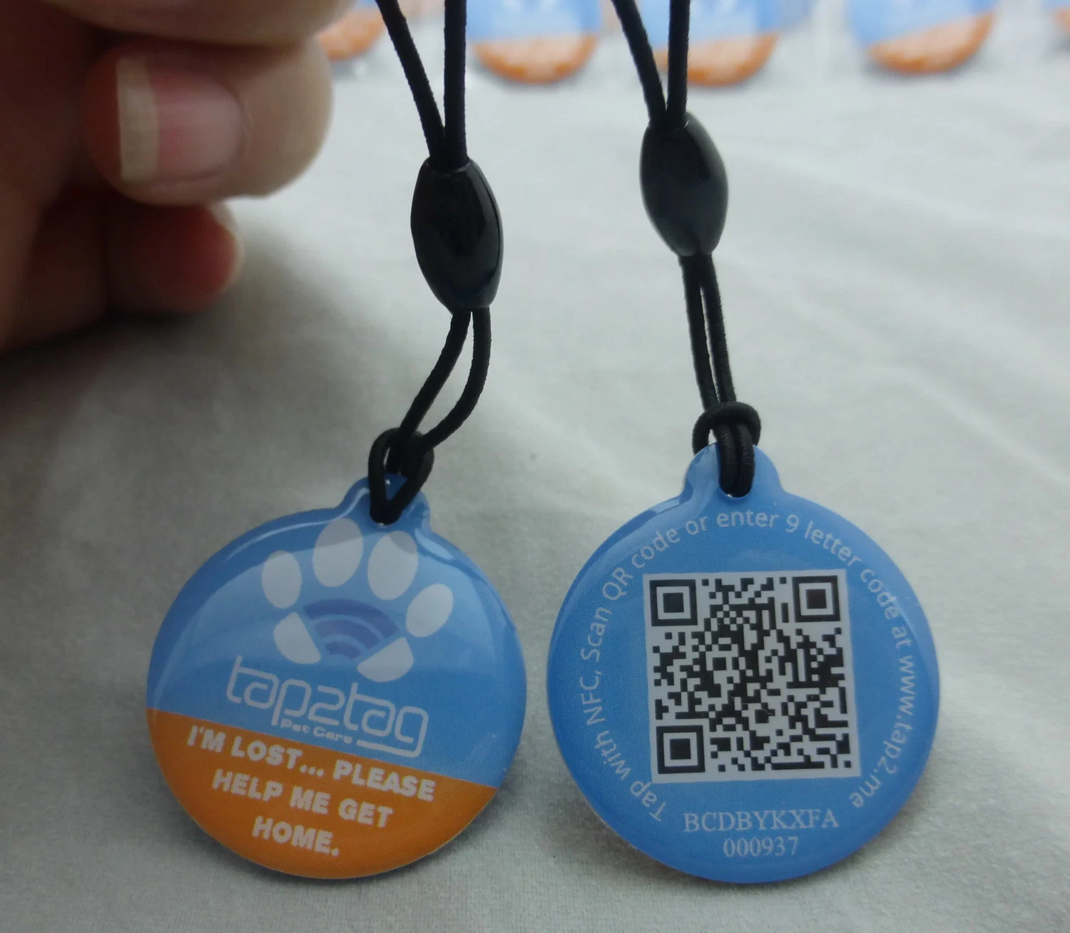 NFC Pet ID Tag with Qr Code 28mm Small Round Android NFC Tag for Note 3 - Accept Customized Production