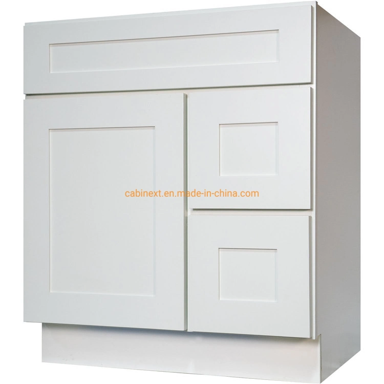 Factory Custom Make Solid Wood Bathroom Vanity Cabinets Solid Wood PVC Melamine