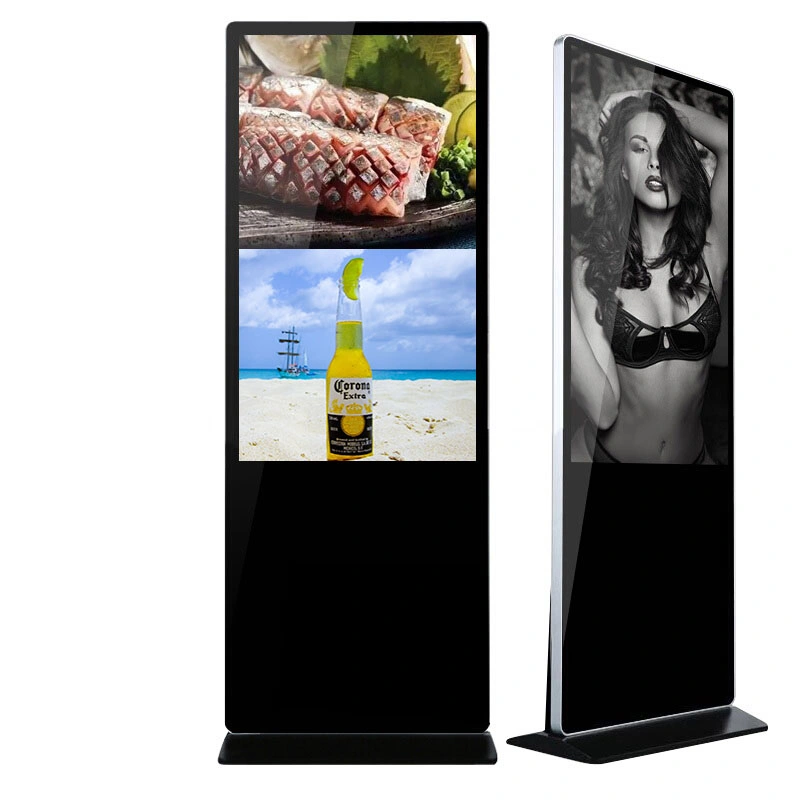 Factory Cheap Price Indoor 55 65 Inch Large Size LCD Advertising Player Innovative Floor Standing Touch Screen Koisk Advertising Display