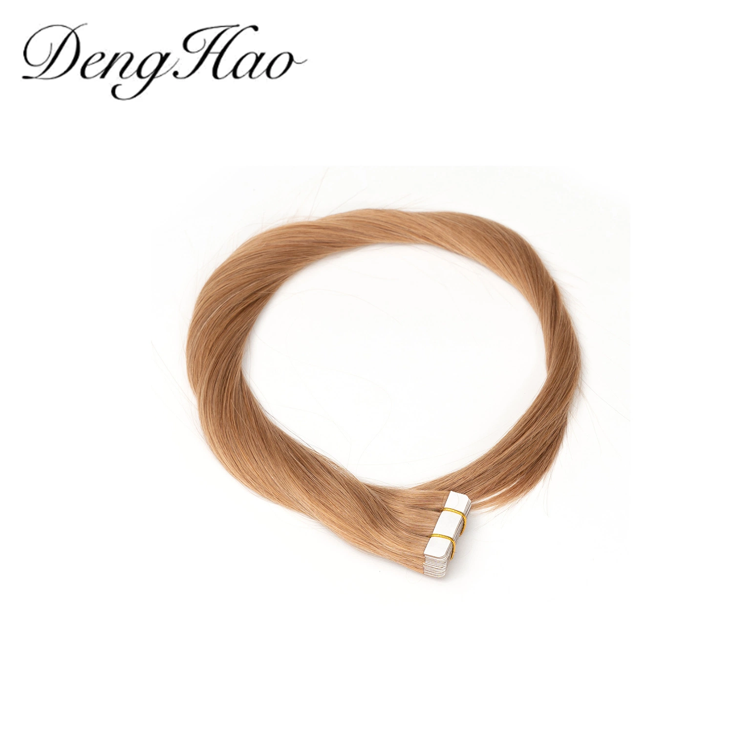 Tape Hair Extensions Human Hair Machine-Made Remy Double Drown 10-30inch Tape Extensions