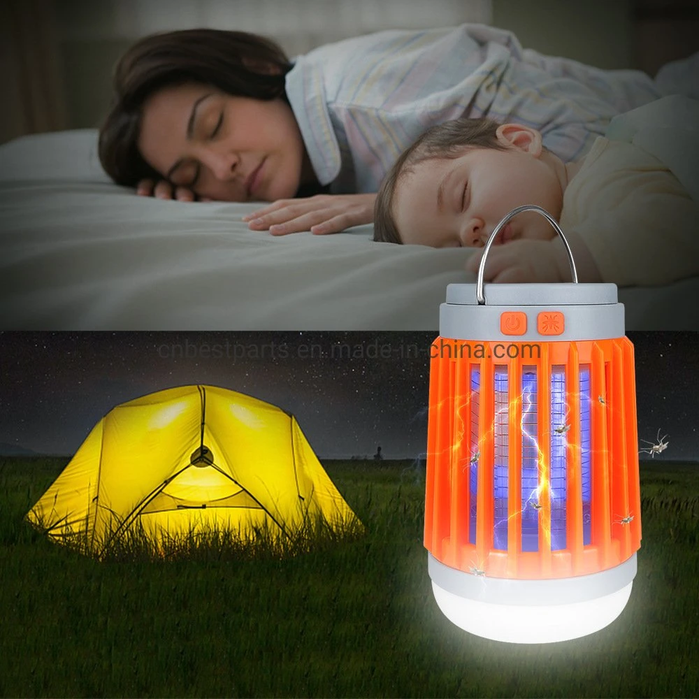 Solar Rechargeable Bug Zapper Lamp Mosquito Insect Fly Killer Camping Lantern