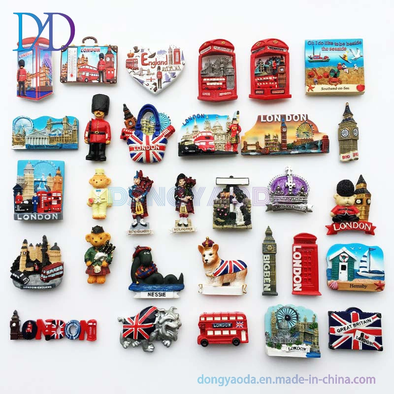 Conception personnalisée de magnets de réfrigérateur en résine/Magnets de réfrigérateur en résine personnalisés pour souvenirs touristiques pour 2023