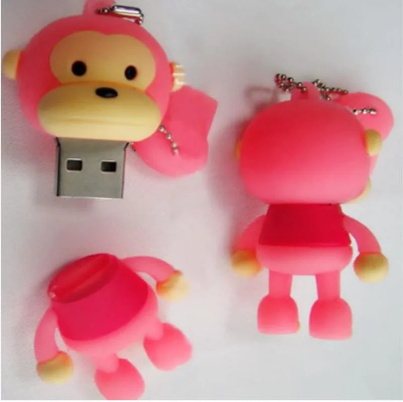 Customized USB Flash Drive Coat PVC Cute Mouse USB 128GB 256GB