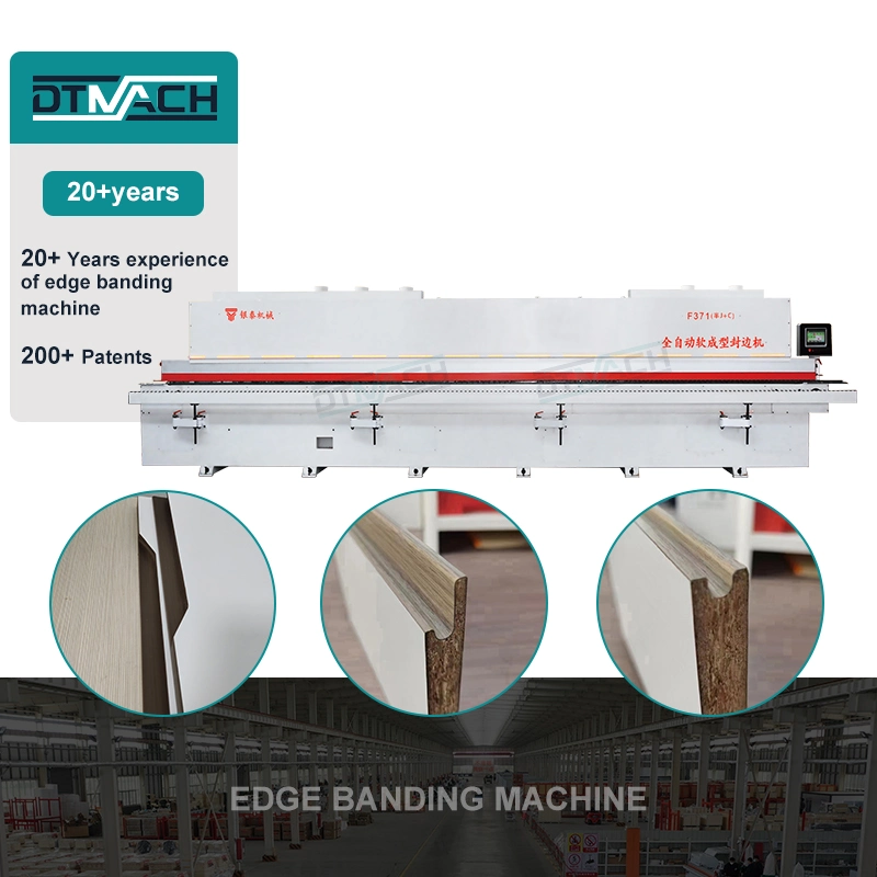 Semi J C Shape Fully Automatic Soft Forming Edge Banding Machine Plastic PVC Wood