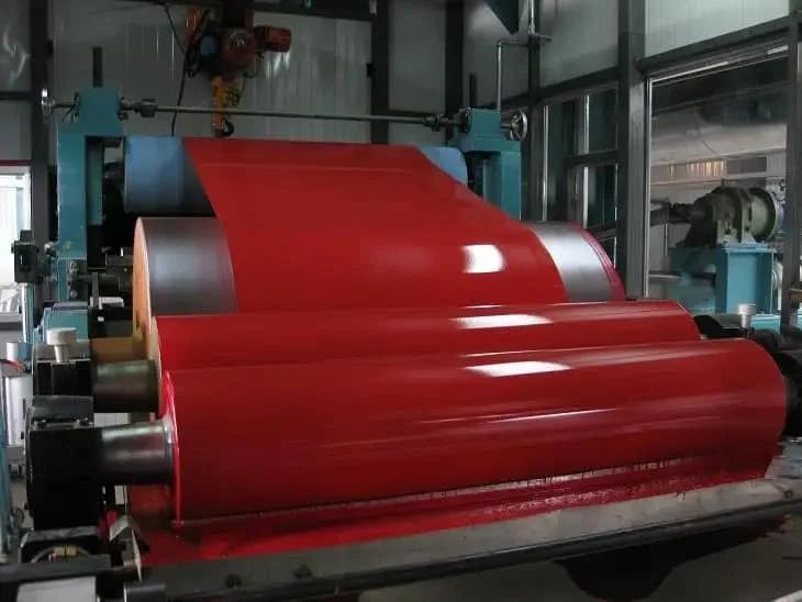 PPGI/PPGL Coils/Red Prepainted Galvanized Steel Coil/Metal Roofing Sheets Building Materials