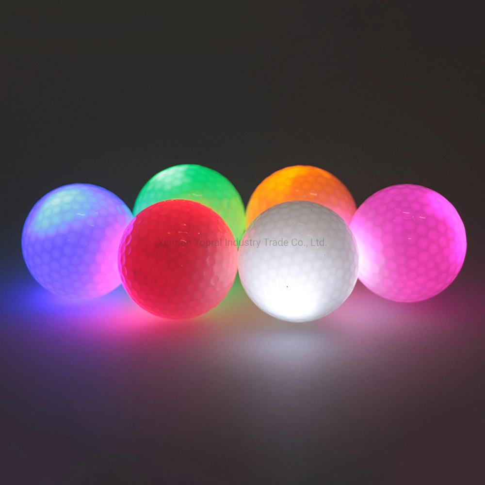 LED de larga distancia de 2 3 4 piezas electrónicas brillantes pelotas de golf