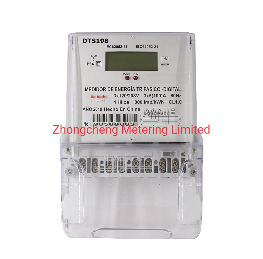 Three Phase Four Wire Energy Meter