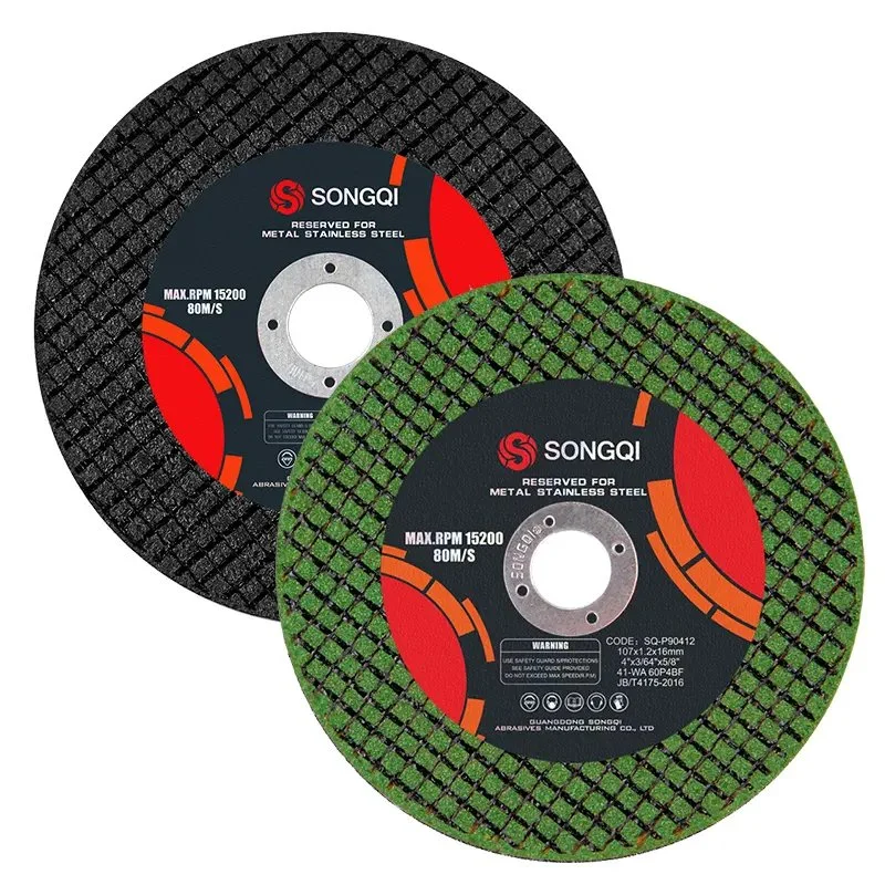 Songqi 4inch Metal Grinding Wheel for Stainless Steel Depressed Center Grinding Disc 100mm