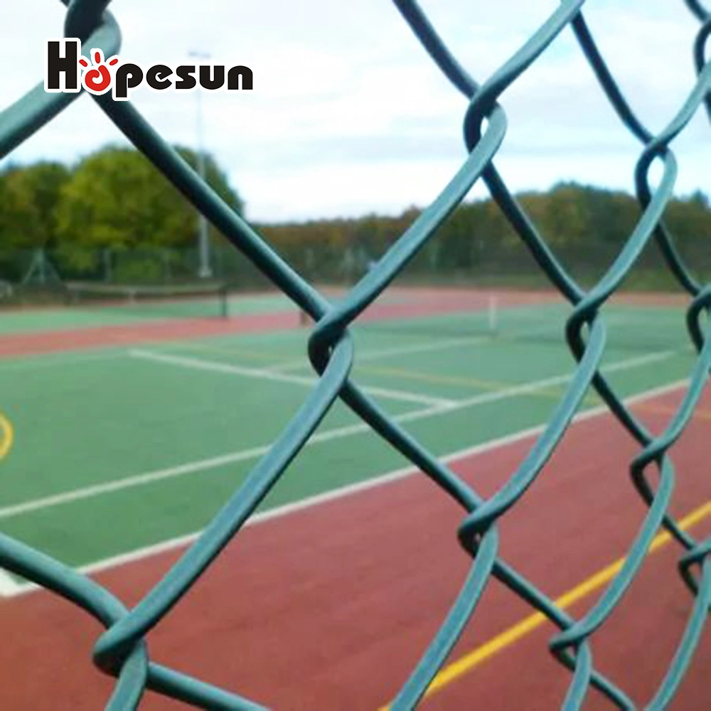 Commercial Properties Durability PVC Coated Chain Link Fence for Sale