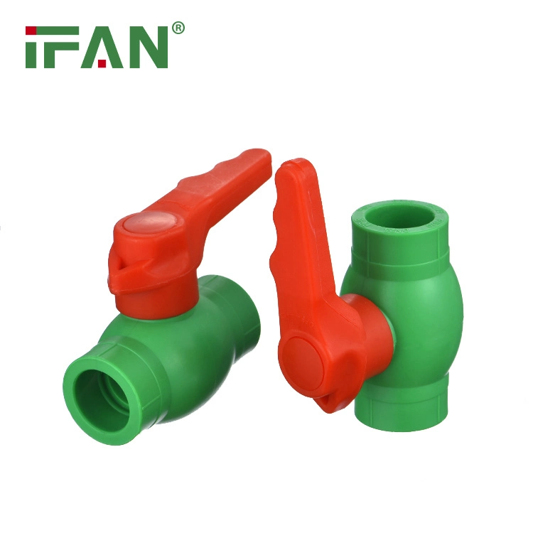 Ifan PPR Pipe Brass and Plastic Fitting 20-110mm White Iron Ball Valve