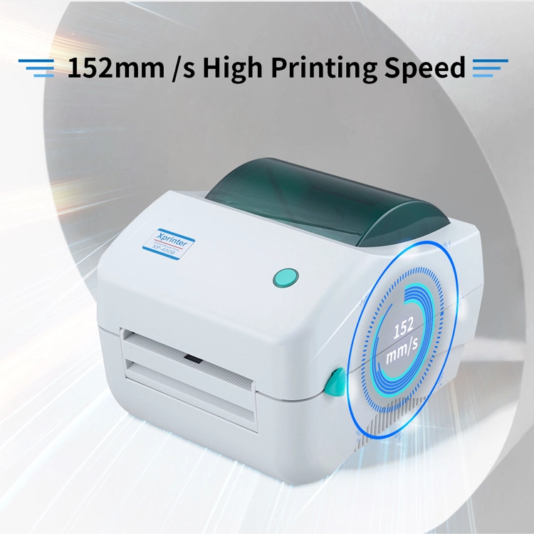 Imprimante d'étiquettes Xprinter XP-450B imprimante d'étiquettes Bluetooth 4 pouces pour Impression de codes-barres