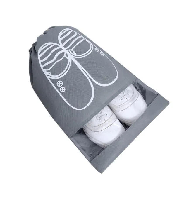 Household Shoes Storage Bag Dust-Proof Non-Woven Bags Travel Drawstring Bag