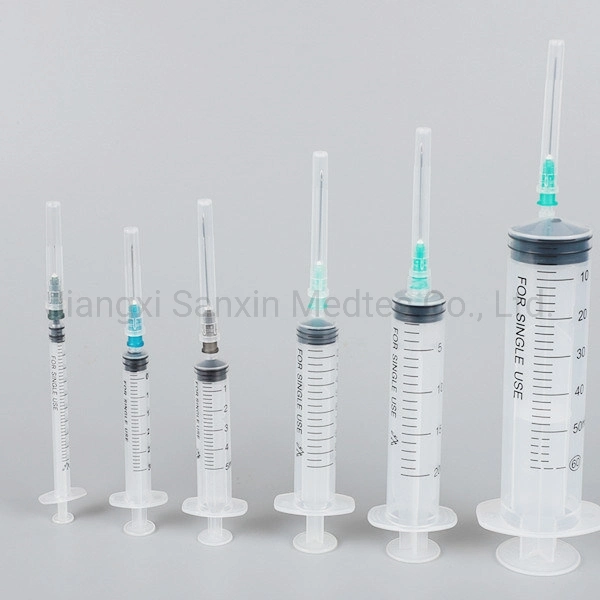 Medical Sterile Injection Plastic Syringe, Safety Syringe for Single Use