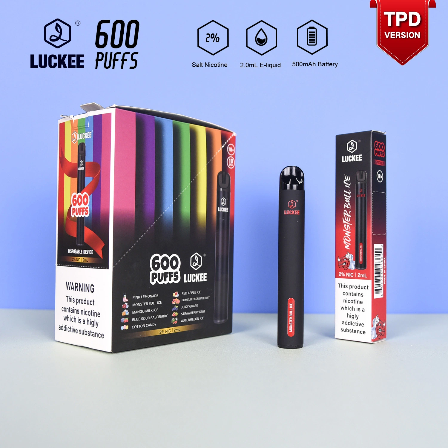 Custom Logo 600 Puff Bar Einweg E Zigarette leer Pen Pod