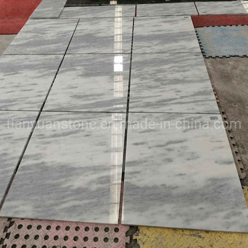 Polished Crystal White Wave Marble for Stone Tiles Paving Flooring