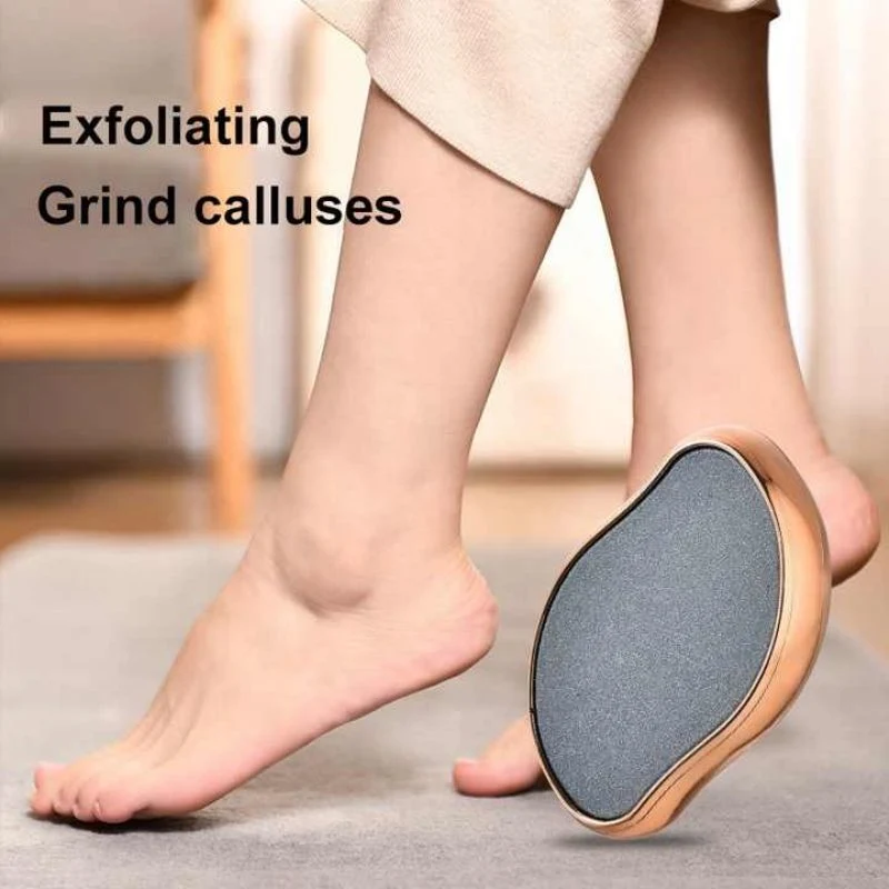 Foot Callus Remover Dead Skin Foot Files Nano Glass Handheld Callus Scraper Grinder Stone Removal Tools for Rubbing Foot