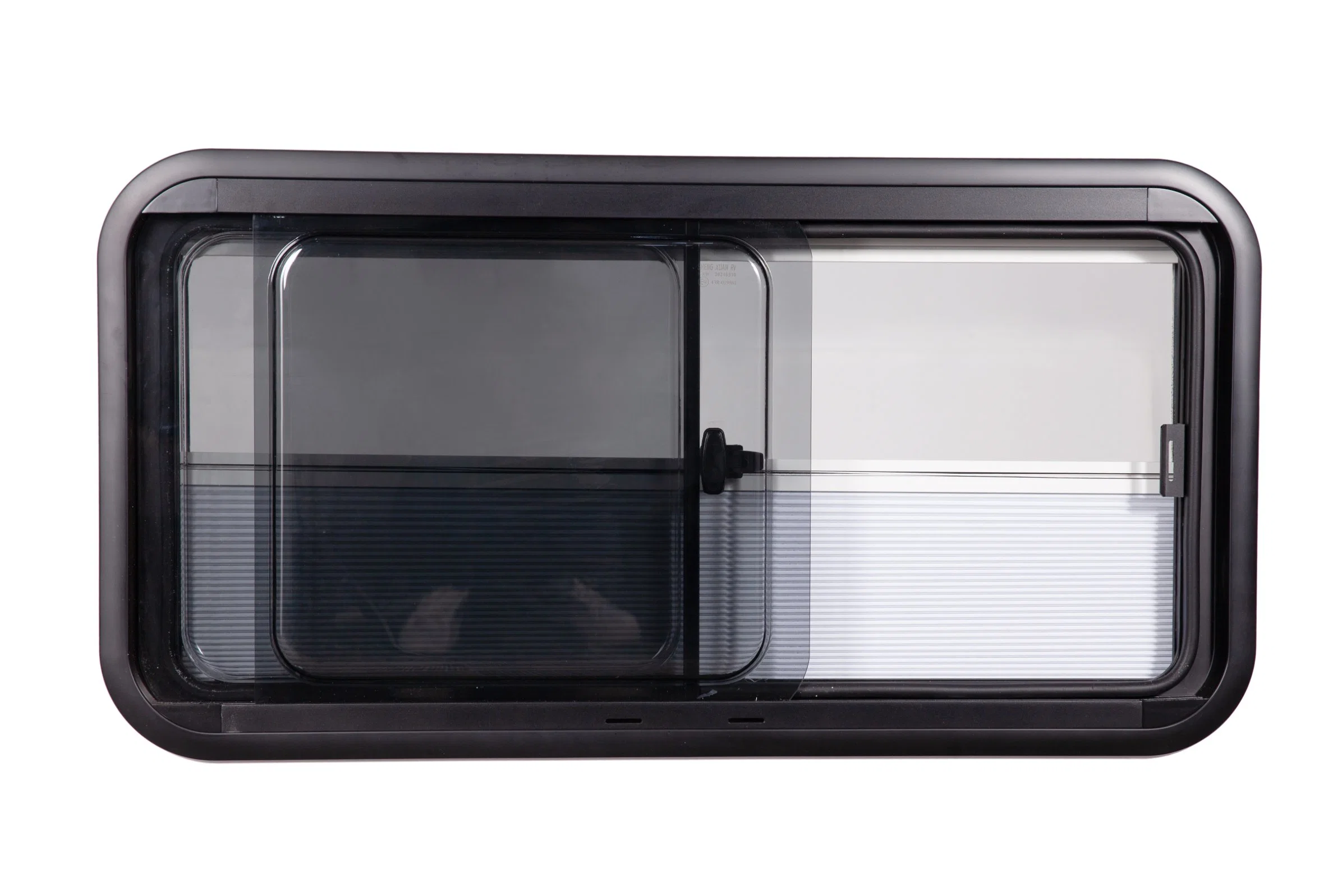 ECE Certificated ASA Round Corner Single-Side Glass Sliding RV Trailer Window Wholesale/Supplier Caravan Accessories