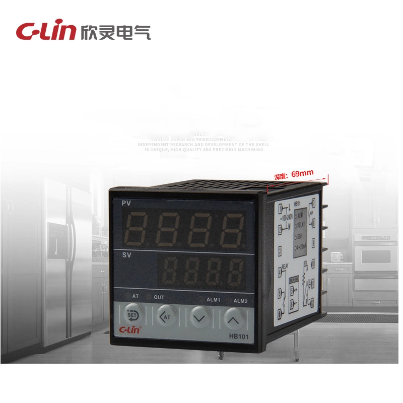 Hb101 Intelligent Temperature Controller Compact Size Wide Range Voltage Input 48X48mm