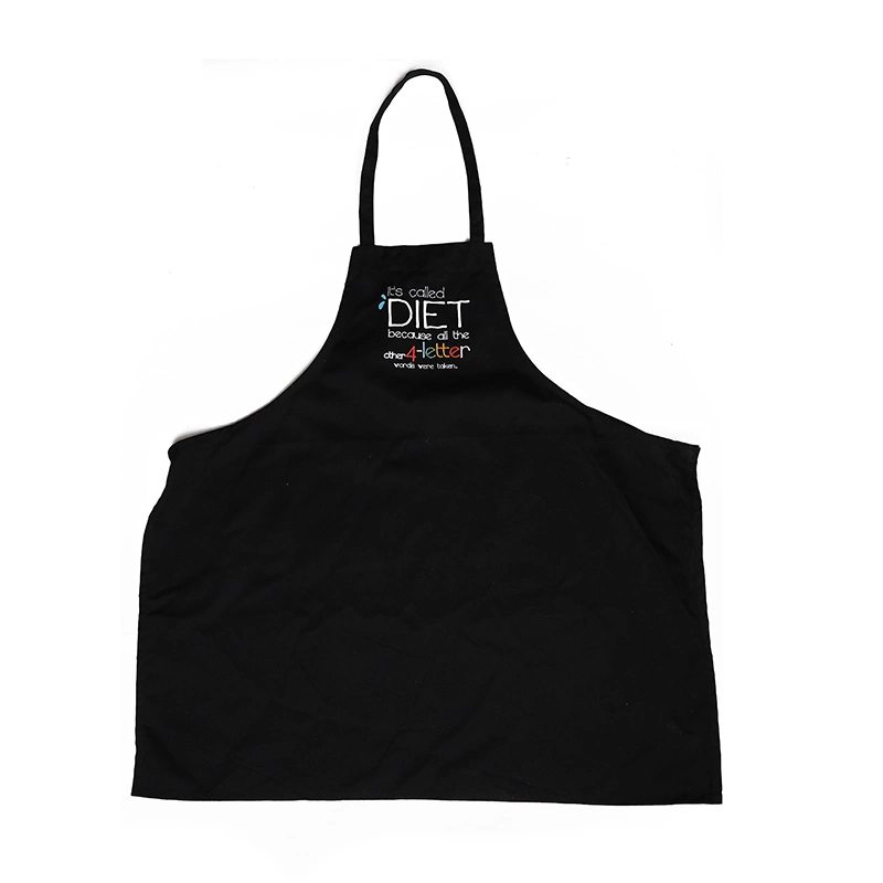 Custom printing Logo 100% Cotton Kitchen Cooking Apron for Advertisement