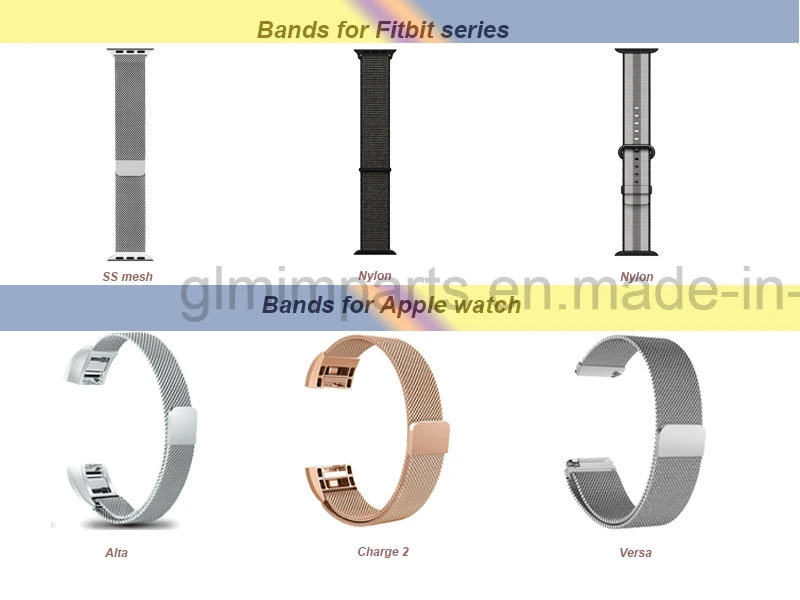 Edelstahl Uhrenbänder Armband für Apple Watch Fitbit Sehen Sie