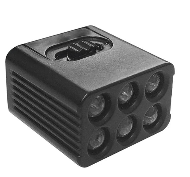 Мини-светодиодный фонарик с питанием от аккумулятора 9 в, 6-светодиодный мини-фонарик без аккумулятора