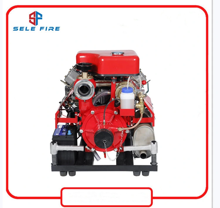 Portable Mobile Fire Pump with 25HP Diesel Engine