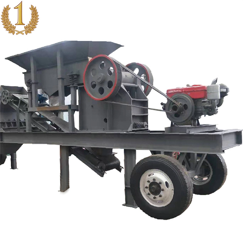 Bergbau PE400X600 Mobile Gold Erz Jaw Granite Jaw Crusher Electric Motor