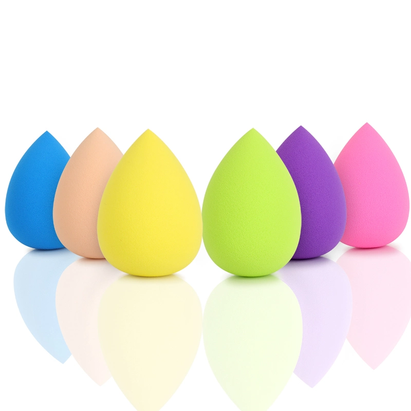 Wholesale/Supplier Waterdrop Non Latex Muti-Colored Foundation Blending Powder Puff Cosmetic Puff Makeup Sponge