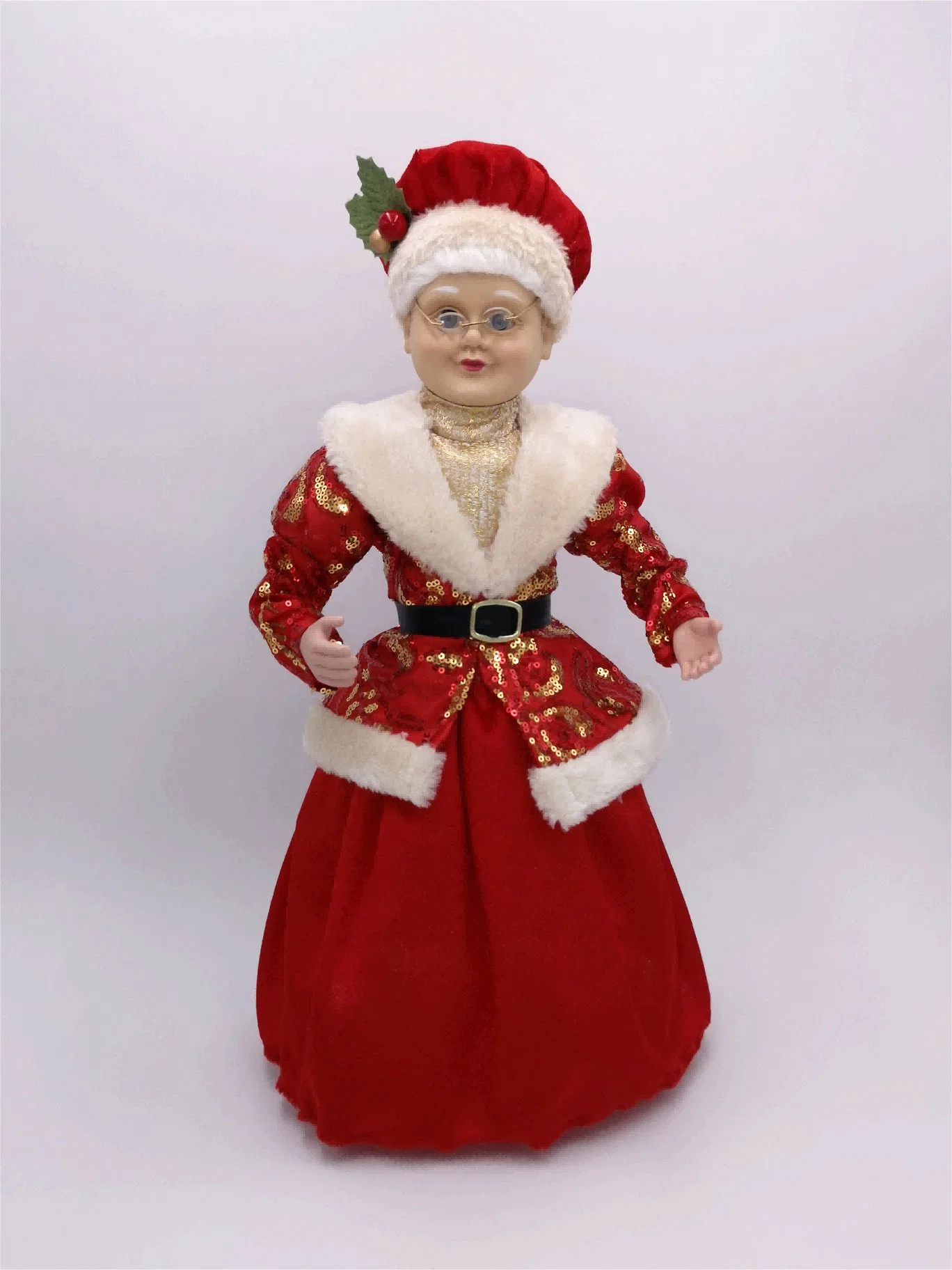 OEM Factory Customized Christmas Gift Doll Mrs Claus Figurine Small Christmas Dolls Christmas Fabric Dolls Santa Crafts Santa Design Manufacturer in China