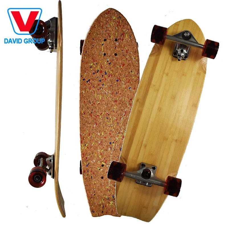 Rolete Fosco Costom Conjunto de madeira de bambu Skate Super Cruiser