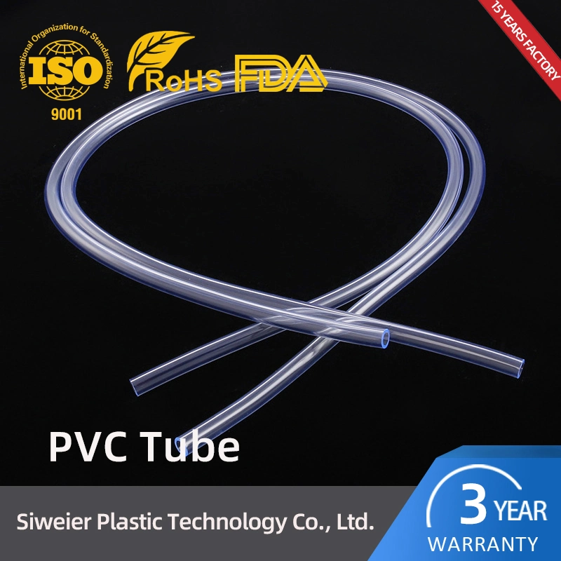 4/6/8mm Tuyau en plastique transparent flexible en PVC