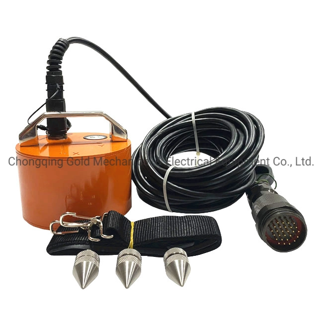 Seismometer 2Hz Triaxial Seismic Geophone Three Component Geophone Seismic Sensor for Ground Velocity Test Low Frequency Seismograph Seismic Detector