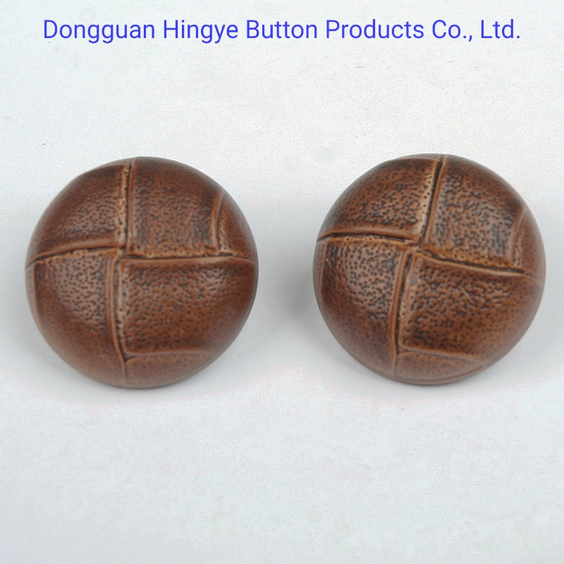 Plastic ABS Football Shape imitation Leather Foot Shank Button