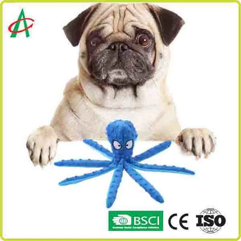Export Green Octopus Stuffed Animal Dog Squeaky Toys for Pets