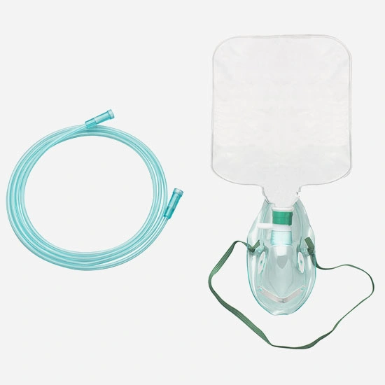 High quality/High cost performance Medical Disposable PVC Oxygen Mask with Reservoir Bag