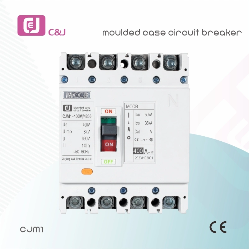 CJM1-400L/4300 eléctrico 400AMP MCCB interruptor de circuito de caja moldeada para alimentación Distribución