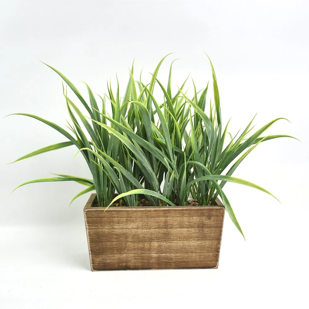 Artificial Faux Plastic Lavender Arrangement in Natural Rattan Pot