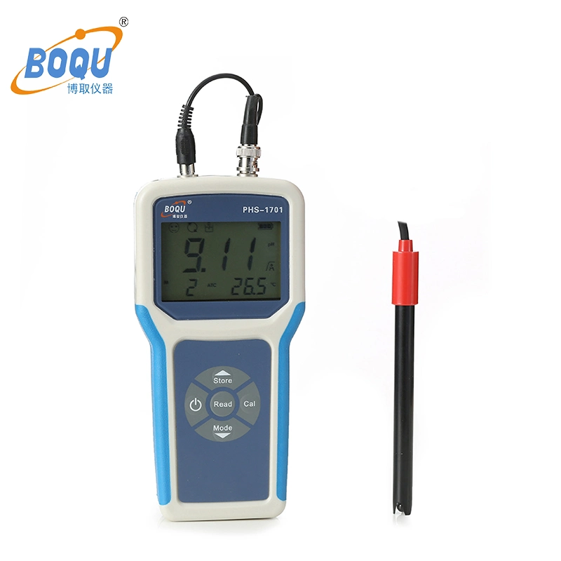 Medidor portátil de pH ORP Boqu PHS-1701 Medidor digital de pH para Agua pH Medidor costo sensor pH/ORP Precio Medidor/Analizador