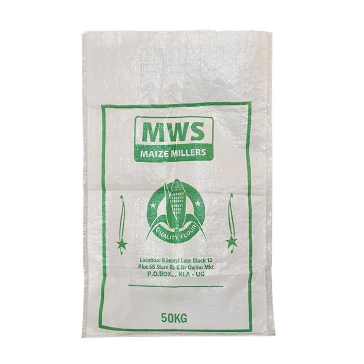 Factory 25kg 40kg Plastic BOPP Laminated Coated Printed Packaging Grain Rice Food Flour Fertilizer Seed Feed PP Woven Sack