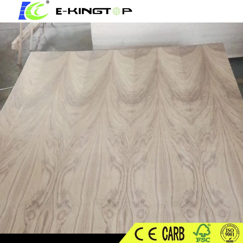 New 3mm Natural Teak Fancy Wood Grain Plywood for Furniture