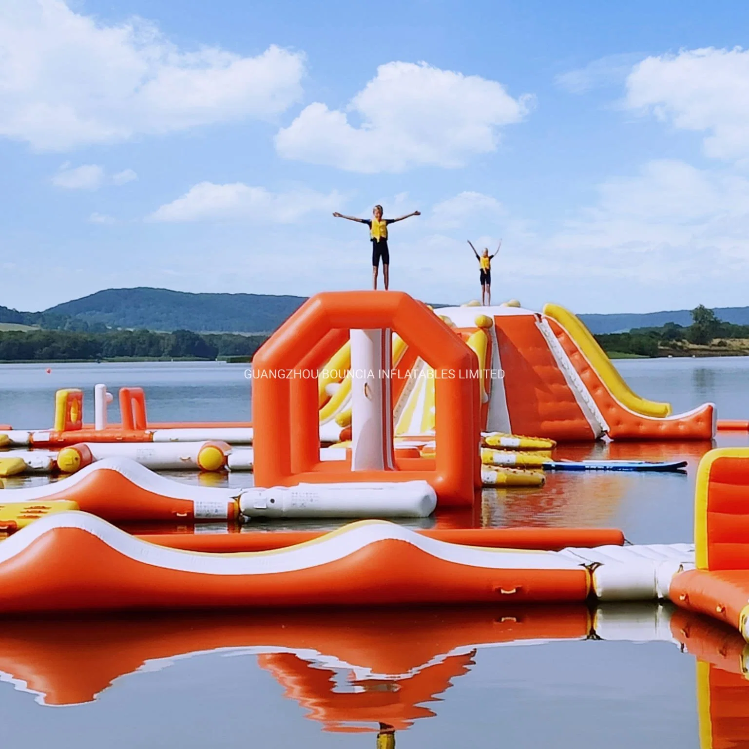 Custom Aufblasbarer Kommerzieller Wasserpark Im Freien Vergnügungspark